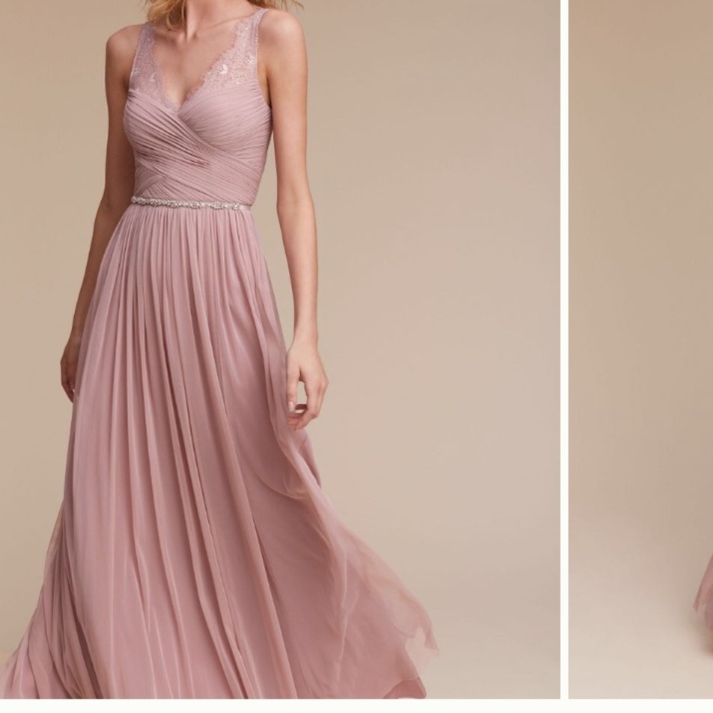 BHLDN Gray Fleur Dress